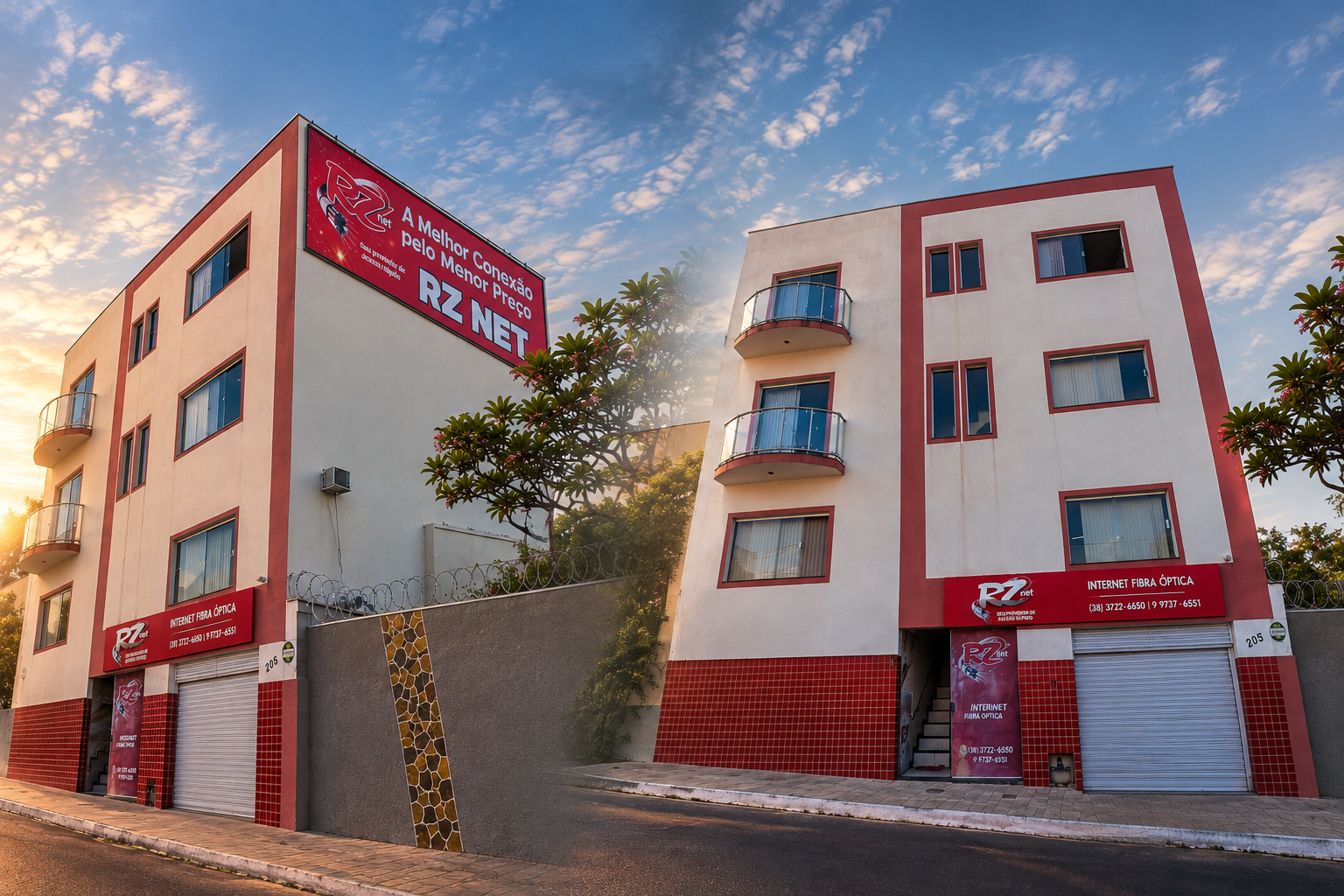Fachada da sede da RZ NET em Curvelo